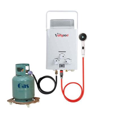 China Camping Shower RV Caravan Outdoor Camper Hot Bath Propane Tankless Portable Gas Water
