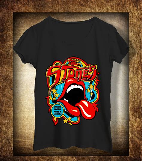Retro The Rolling Stones T Shirt Keith Richards Shirt Rolling Stones Hot Lips Tribute Shirt