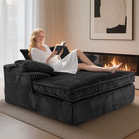 black chaise lounge chair 9