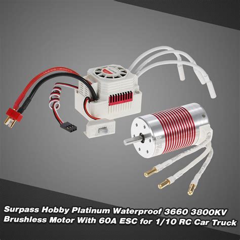 Buy SURPASS HOBBY Platinum Set 3660 3800KV Brushless Motor With 60A ESC