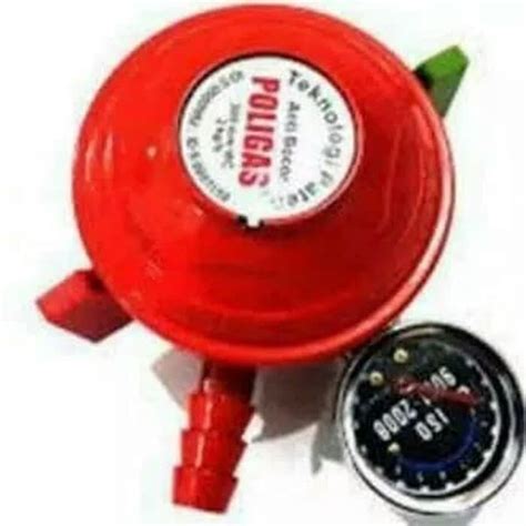 Jual Regulator Kompor Gas Poligas Kunci Ganda Double Lock Meteran Aman