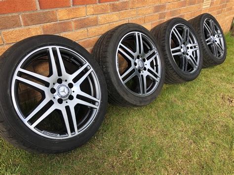 Genuine 18” Mercedes E Class Alloy Wheels And Tyres Refurbished Merc Alloys In Colinton