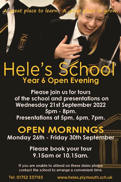 Heles School Year 6 Open Evening