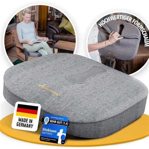 Coussin d assise orthopédique indéformable confortable pour chaises