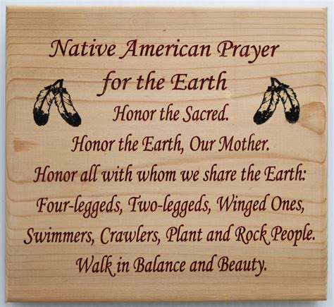 Native American Prayer For The Earth Etsy