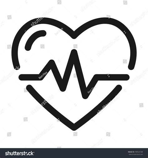 Heart Rhythm Icon Royalty Free Stock Vector 780523189