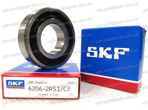 Подшипник 6206 2RS1/С3 SKF Купить Цена 326 в Украине