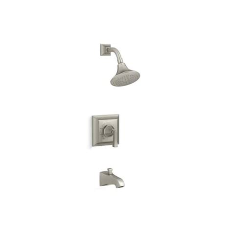 Kohler Memoirs Stately 1 Handle Tub And Shower Faucet Trim Kit In Vibrant Brushed Nickel Valve