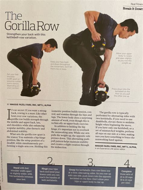 Gorilla Row | Full body kettlebell workout, Gym workout tips, Fat loss ...