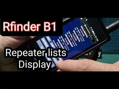 Rfinder B1 Repeater List Display Oprions Map YouTube