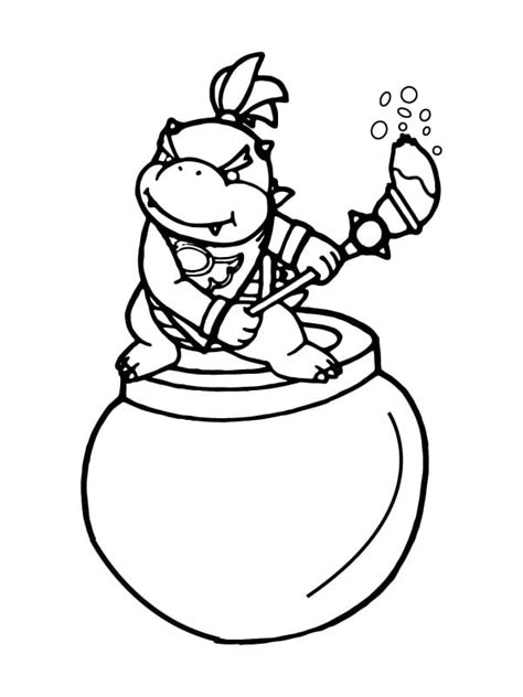 Dibujos De Bowser Jr De Mario Bros Para Colorear Para Colorear Pintar