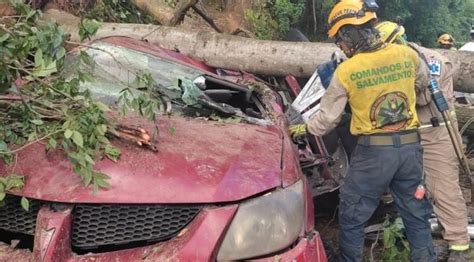 Derrumbe En Los Chorros Deja Conductor Muerto Comandos De Salvamento