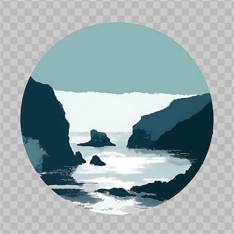 crag coastline psd high quality  psd templates