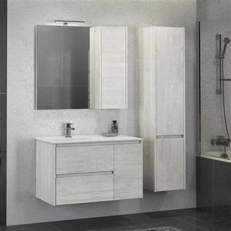 Мебель для ванной Comforty Бремен 90 дуб белый – купить по лучшим ценам ...