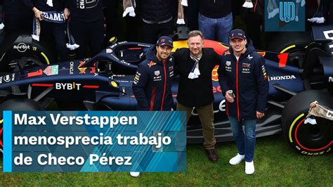 F1 Verstappen menosprecia trabajo de Checo Pérez y pide a Lando Norris