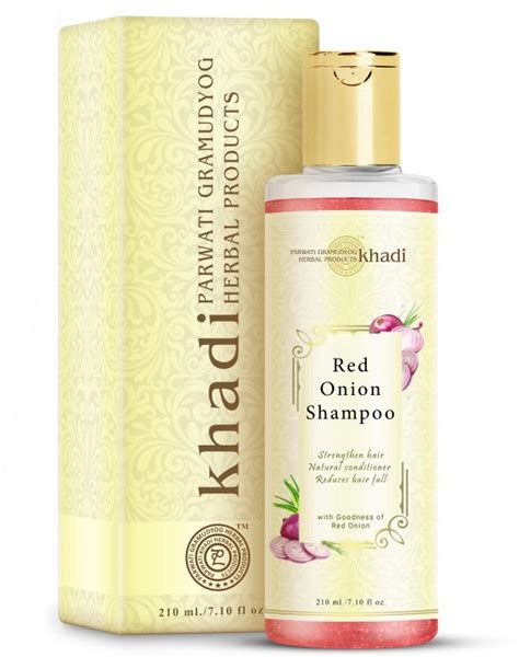 Parwati Gramudyog Herbal Products Khadi Red Onion Shampoo Reduces Hair