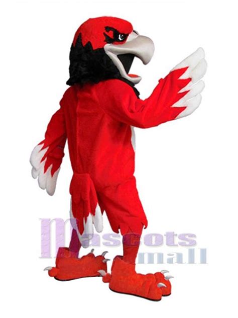 Power Red Hawk Mascot Costume Animal