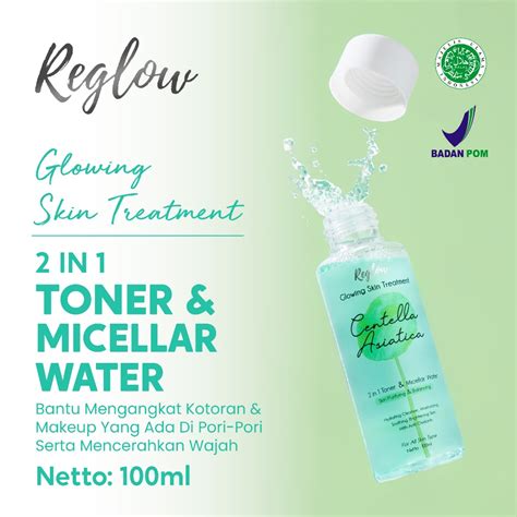 Jual Reglow 2 In 1 Toner Micellar Water 100ml Shopee Indonesia