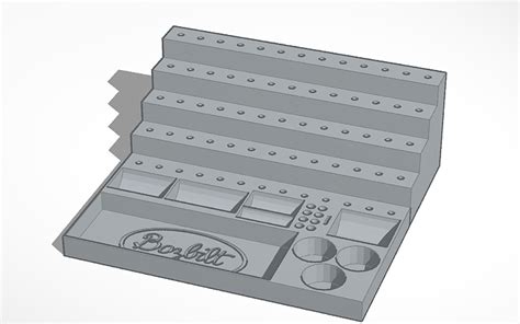 3d Design Dremel Organizer 10 Tinkercad