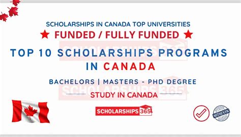 Top 10 Scholarships In Canada 2025 2026 Study In Canada