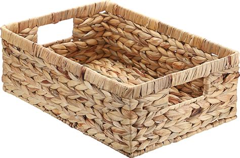 Amazon Hipiwe Wicker Storage Basket Bin Rectangular Wicker