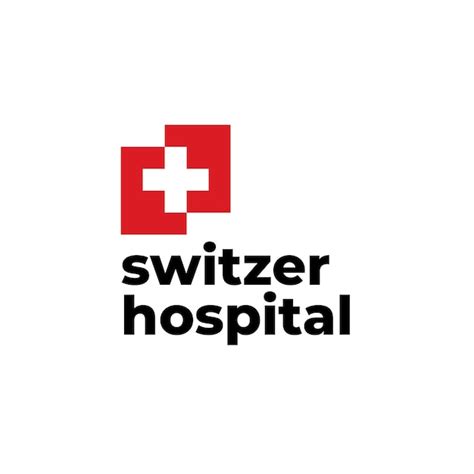 Premium Vector | Red Cross Switzerland Flag Hospital Logo