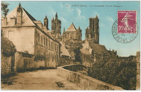 Laon La Cath Drale Vue Des Remparts