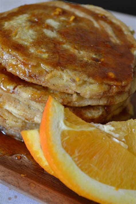 Cornmeal Pancakes Johnny Cakes With Orange Syrup Cornmeal Pancakes