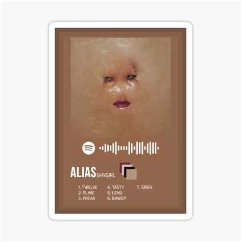 "ALIAS Album Poster" Sticker for Sale by malibulaura | Redbubble