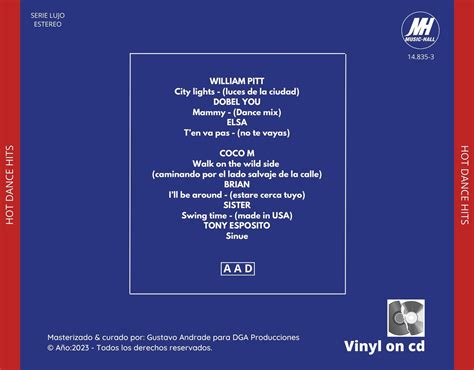 HOT DANCE HITS Vinilos En Cd