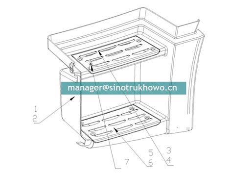 STEP GUARD SINOTRUK HOWO A7 CABIN PARTS CATALOG Sinotruk HOWO SITRAK