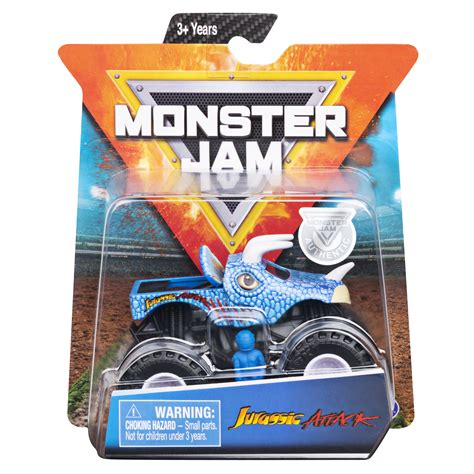 Monster Jam, Official Jurassic Attack Monster Truck, Die-Cast Vehicle