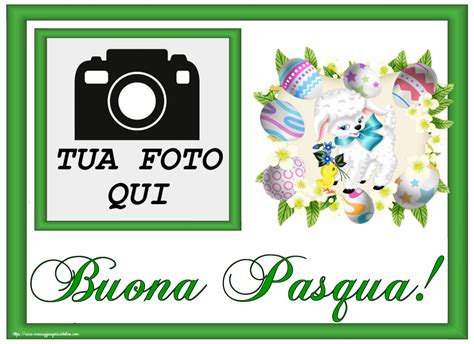 Buona Pasqua Cartolina Personalizzate Con La Tua Foto Profilo