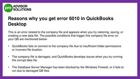 PPT Learn How To Resolve QuickBooks Error 6010 PowerPoint