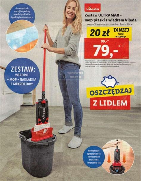 Promocja Vileda Zestaw Ultramax Mop P Aski Wiaderko W Lidl