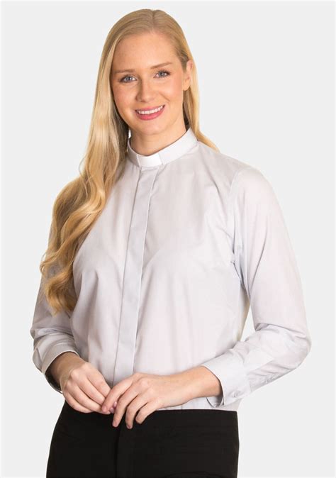 Womens Long Sleeve Tab Collar Clergy Shirts Eclergys™