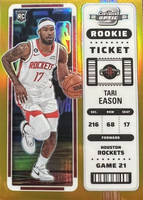 Tari Eason 2022 Contenders Optic 10 Gold 10 Price Guide Sports Card