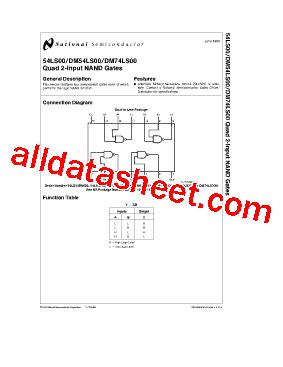 LS00 Datasheet PDF National Semiconductor TI