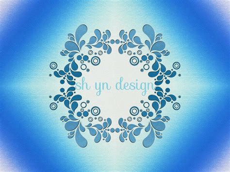 Sh Yn Design Floral Frame 111 Sea Green Ornament