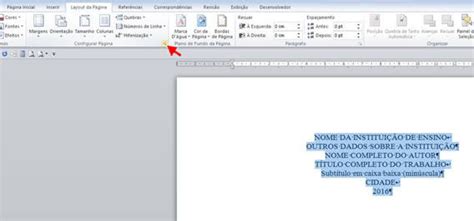 Como Fazer Capa No Word - Como fazer capa de trabalho no Microsoft Word 2010