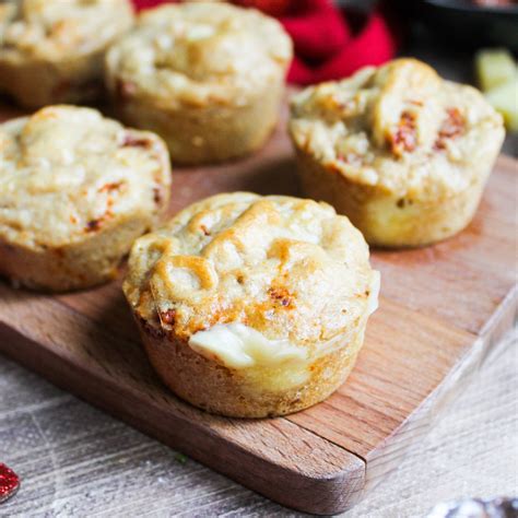 Mini muffins à la dinde tomates séchées et cœur coulant au comté J