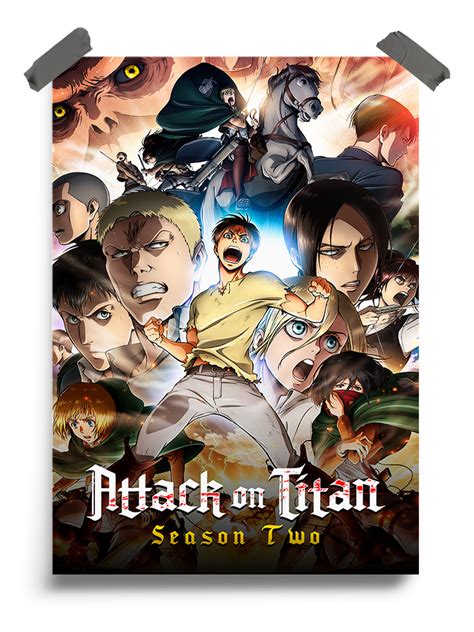 Buy Attack on Titan (2013) Season 2 anime Poster @ $15.60