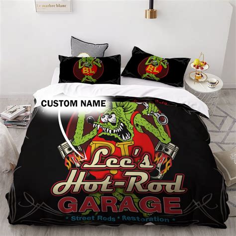 Personalized Hot Rod Rat Fink Bedding Set Rustypod Store