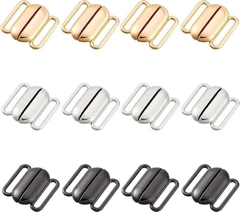 Set Sets Colors Bra Closure Clasps Inch Front Closing Bikini Clasp Clicker Closure