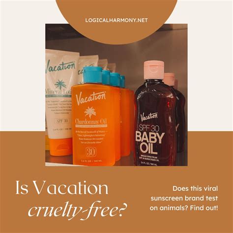 Is Vacation Sunscreen Cruelty Free Logical Harmony