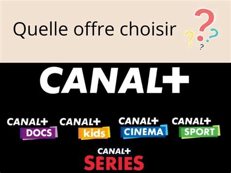 Abonnement Canal Plus Bouquets Prix Cha Nes Avantages