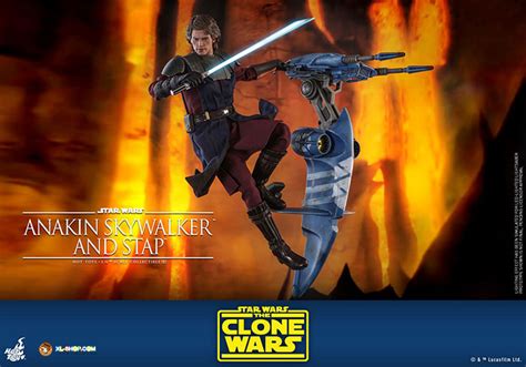 Hot Toys TMS020 Star Wars The Clone Wars 1 6th Scale Anakin Skywalker And STAP