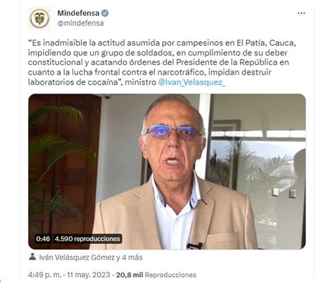 Ministro De Defensa Condenó Retención De Uniformados En Cauca “espero