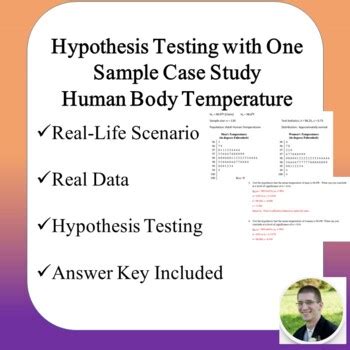 Hypothesis Testing With One Sample Case Study Unit Tpt