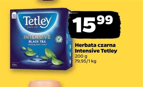 Promocja Herbata Czarna Intensive Tetley W Netto